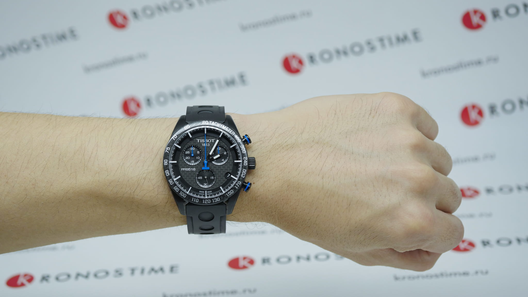 Tissot Tissot PRS 516 Chronograph T100.417.37.201.00 T1004173720100 оригинальные мужские часы в комплекте с коробкой